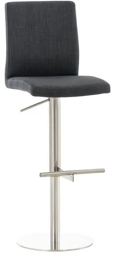 TPFLiving Barhocker höhenverstellbar (Barstuhl in grau von TPFLiving