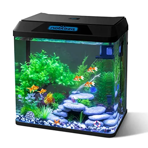 Nobleza 30L Mini Aquarium Komplettset mit LED und Filtersystem