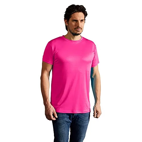 UV-Performance T-Shirt Herren, Neonrosa, XL