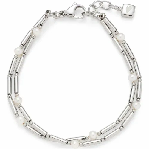 Leonardo Jewels Armband Mirella aus Edelstahl mit Süßwasserzuchtperlen - Elegantes Armband aus Edelstahl, verziert mit edlen Süßwasserzuchtperlen – ein zeitloses Schmuckstück für jeden Anlass.