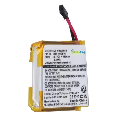 Akku kompatibel mit Garmin 361-00108-00 - Li-Polymer 160mAh - für Vivoactive 3, Vivoactive 3 Music