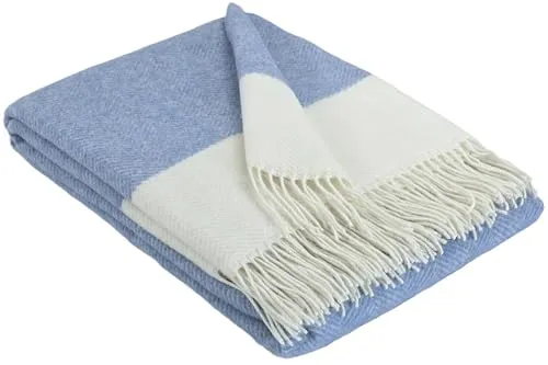 Wolldecke Merinowolle-Kaschmir-Mix