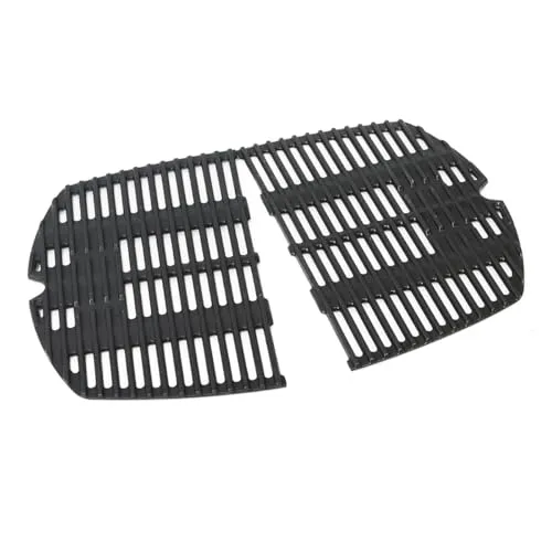 COGRICHBF Grillrost für Weber Q200, Q220, Q260, Q2000, Q2200, Q2400 Series Gasgrills, Gusseisen 27,3 x 38,8cm rost for Weber 7645, 65811 Ersatzteile Zubehör, 2 Stück