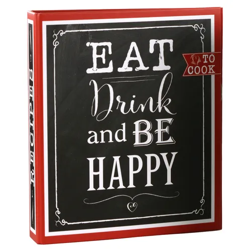 Goldbuch Rezeptbuch Ringbuch Eat Drink schwarz 25 Seiten 2 Ringe Kochen Küche