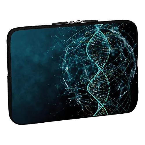 PEDEA Design Schutzhülle Notebook Tasche bis 17,3 Zoll (43,9cm), DNA Strings