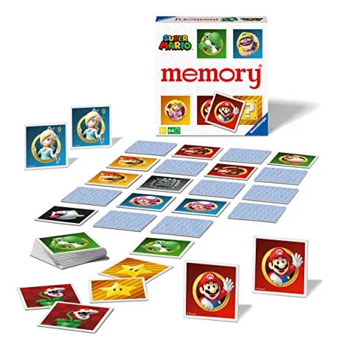 Ravensburger Memory® Super Mario - 20925 - der Spieleklassiker für Super Mario-Fans, Merkspiel für 2-8 Spieler ab 3 Jahren