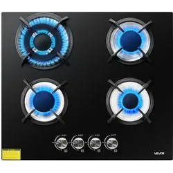 VEVOR Gaskochfeld 60 cm – Einbau-Kochfeld mit 4 Zonen von Vevor