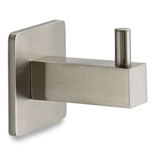Garderobenhaken SELA Edelstahl gebürstet 36 x 36 mm Länge 45 mm verdeckte Befestigung Handtuchhalter Kleiderhaken von SO-TECH®