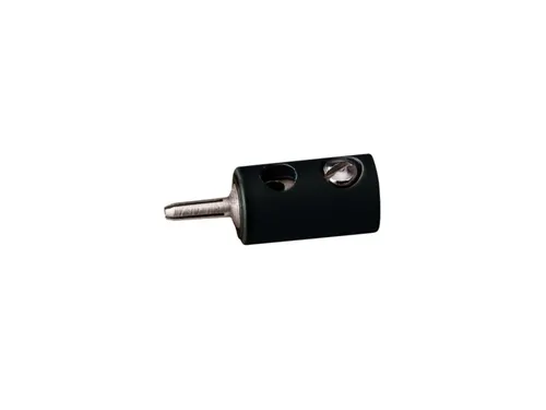 BRAWA 3058 Stecker rund, schwarz, 2,5 mm [10 Stück] von BRAWA