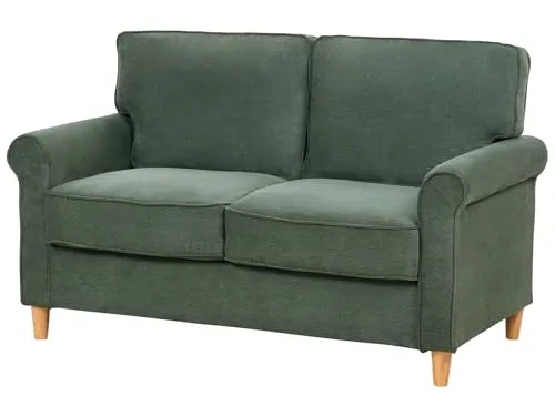 Sofa RONNEBY Cord Dunkelgrün 2-Sitzer