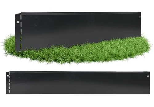 GartenAZ Rasenkante Metall feuerverzinkt & beschichtet 103x20cm - Rasenkanten aus robustem, korrosionsbeständigem Stahlblech, einfache Installation ohne Schrauben, ideal zur klaren Abgrenzung von Rasen und Beeten.