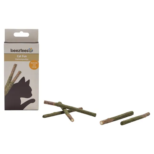 Beeztees Katzenspielzeug Matatabi & Catnip Sticks - 5 Stück, nat. Zahnpflege