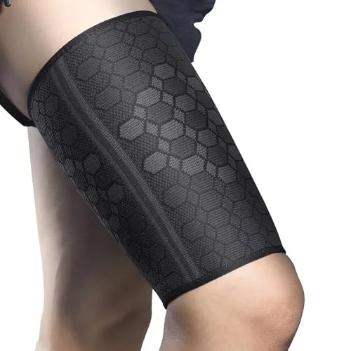Stück Oberschenkelbandage Kompressions,Oberschenkel Kompressionsmanschette,Oberschenkelbandage Für Ausdauersportarten für Männer und Damen,Gegen Scheuernde Oberschenkel,Krämpfe(XL,53-59cm) 2