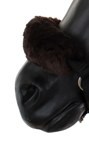 Engel Reitsport Reithalfter Lammfell Halfter Schoner Nasenschoner 28cm, Lammfell