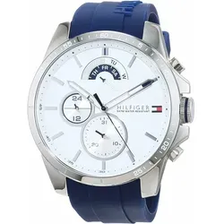 TOMMY HILFIGER Mod. DECKER Armbanduhr - Elegante Herren-Armbanduhr mit Quarzwerk und chronographischen Funktionen, wasserdicht bis 5 ATM. Ideal für stilbewusste Männer.