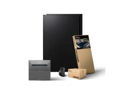 Kleines Kraftwerk 960W Balkonkraftwerk mit Speicher - Effizientes Balkonkraftwerk mit 960W Leistung und integrierter Anker Solarbank 2. Schnelle Plug-and-Play Installation für sofortige Stromerzeugung und smarte App-Steuerung zur Überwachung der Energieproduktion.
