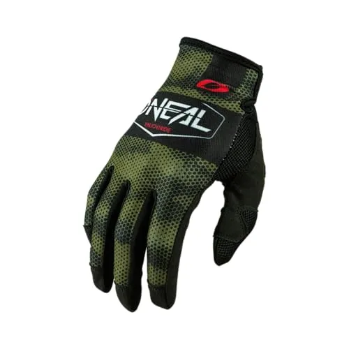 O'NEAL | Fahrrad- & Motocross-Handschuhe | MX MTB DH FR Downhill Freeride | Langlebige, flexible Materialien, belüftete Nanofront-Handpartie | Mayhem Glove | Erwachsene | Schwarz Grün | Größe S