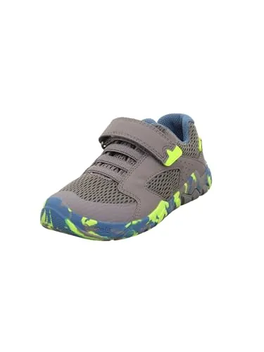 Superfit Jungen Trace Sneaker, Hellgrau Gelb 2500, 34 EU Weit