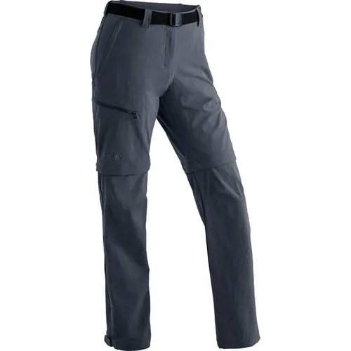 Maier Sports Women's Nata Trekkinghose - Gr 84 - Long grau - Wanderhosen aus bi-elastischem Material, winddicht und mit abzippbarem Hosenbein für vielseitige Einsatzmöglichkeiten beim Trekking und Wandern.