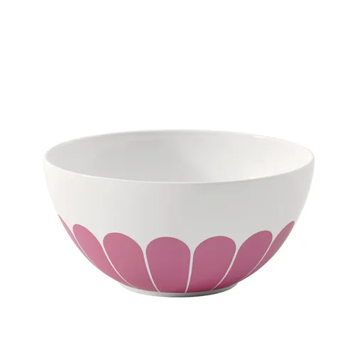 Villeroy & Boch Salatschüssel Fleur Couleur - Elegante 12 cm Salatschüssel aus robuster Keramik in Weiß, Hellblau und Salbeigrün mit floralem Design – ideal für stilvolles Servieren und Genießen.