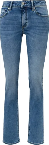 Catie Jeans-Hose - Vielseitige Slim Fit Jeans mit coolen Used-Effekt, ideal für jeden Anlass. Bequemer Mid Rise und schmeichelnder Straight Leg für einen perfekten Sitz.