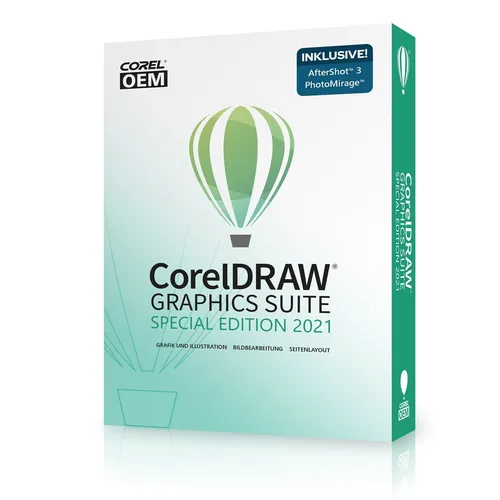 CorelDRAW Graphics Suite Special Edition 2021 OEM Win - Dauerlizenz für Grafikbearbeitung, ideal für kreative Profis. Enthält umfassende Tools zur Bildbearbeitung und Designgestaltung.