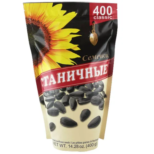 Sonnenblumenkerne Stanichnie geröstet & ungesalzen 400g sunflower seeds semechki