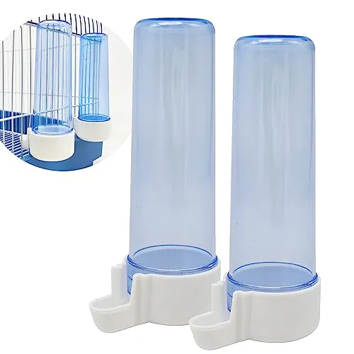 BPS BPS-15406 Futterstation für Käfig, groß, für Papageien, Kaninchen, Größe L, Länge 12,5 cm, 2 Stück