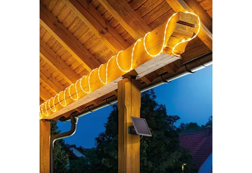 esotec Solar Lichterschlauch mit 200 warmweißen LEDs von esotec