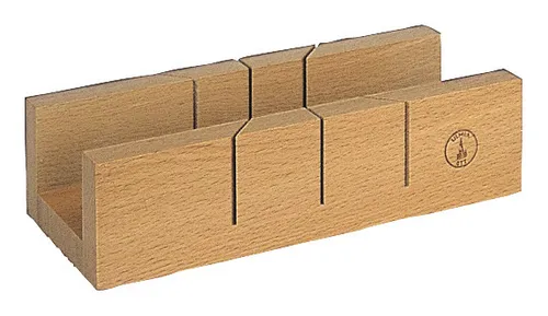 Ulmia Gehrungsschneidlade 318 250 mm - Präzise Schneidlade für Gehrungsschnitte, ideal für Heimwerker und Profis, gefertigt aus hochwertigem Holz für Langlebigkeit und Stabilität.