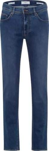 BRAX Feel Good Style Cadiz Regular Blue Used 42/30 - Jeans im Straight Fit aus hochwertigem Baumwollmix, mit sportiven Details und authentischer Used-Optik für einen lässigen Look.