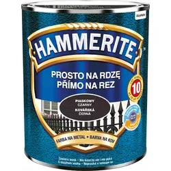 Hammerite Direkt auf Rost Metallfarbe Sand Schwarz 0,7L