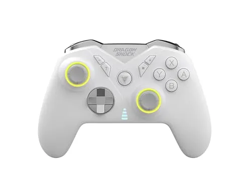 DragonShock NEBULA PRO - Kabelloser Controller für Nintendo Switch und PC - Wireless Controller mit anpassbaren RGB-LEDs und 4 programmierbaren Tasten für individuelles Gameplay; ideal für Gamer auf der Switch und PC.