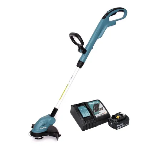 Makita DUR 181 RM1 Akku Rasentrimmer 18 V mit Akku und Ladegerät - Rasentrimmer & Motorsensen mit 260 mm Schnittbreite, inkl. 4,0 Ah Akku und Ladegerät, ideal für kabelloses und flexibles Rasenmähen.