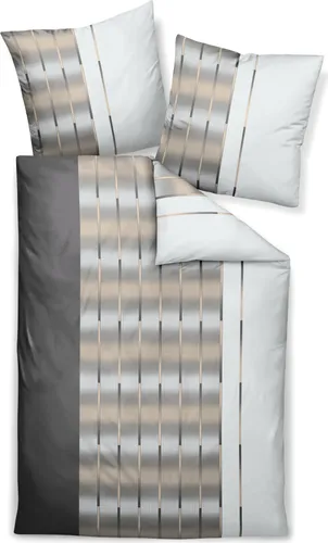 Janine Bettwäsche Milano 45026 07 Kaffee Mako Satin 240 cm x 220 cm