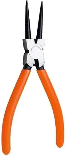 Orangerot Heavy Duty 17,8 cm extra langer externer gerader Sicherungsring Clip Sicherungsringzange Sprengringzange Gleitgelenkzange Seitenschneidezange Sets Nadelnase Sprengringzange