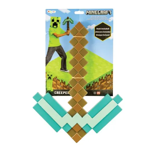 Jakks Pacific Kostüm Minecraft - Spielset - Spitzhacke und Creeper Maske