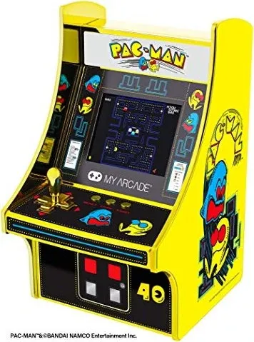 My Arcade Micro Player Pro 6,7” - Pac-Man Retro Gaming Konsole - Konsolen mit Ladegerät und USB-C-Anschluss, ideal für nostalgische Spieler und Retro-Gaming-Fans.