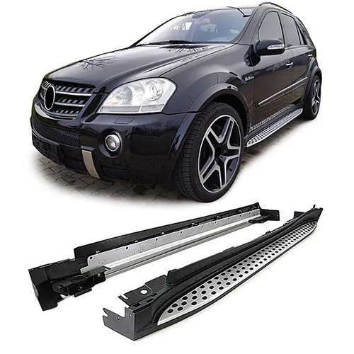 Alu Trittbretter Flankenschutz OE Style für Mercedes ML W164 05-11