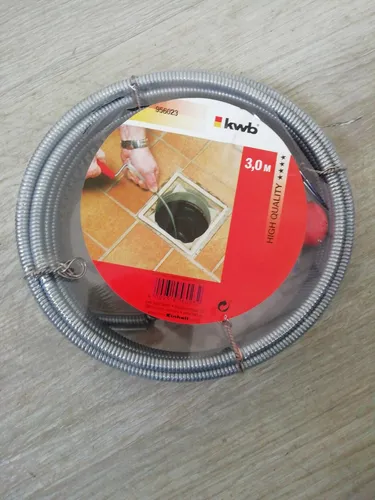 KWB Rohr Spirale 3m Rohrreinigungswelle Rohrreinigungsspirale Abflussfrei