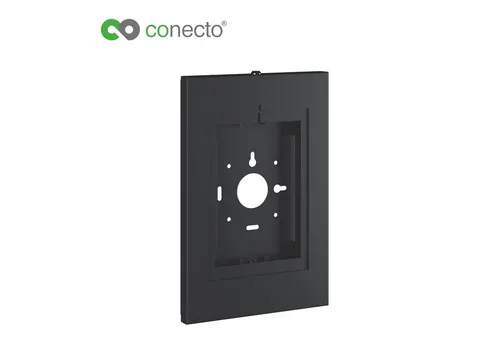 conecto Wandhalterung für Tablet - abschließbares Stahlgehäuse - Halterungen für iPad und Samsung-Tablets, sicheres und stylisches Design mit abschließbarem Gehäuse für optimale Sicherheit und Schutz.