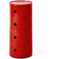 Kartell Componibili 4 Elements, Rot in rot von Kartell