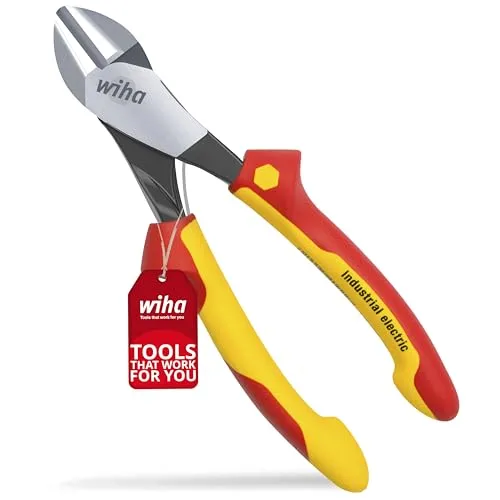 Wiha Kraftseitenschneider 41330 - VDE DynamicJoint® 160 mm - Zangen für präzises Schneiden, mit DynamicJoint® für optimale Kraftübertragung und VDE-Zertifizierung für maximale Sicherheit.