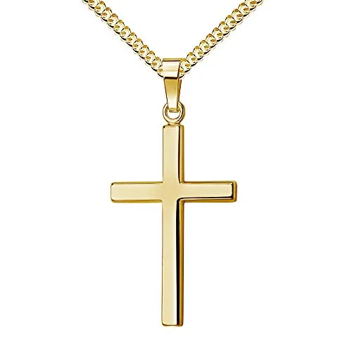JEVELION Kreuz-Anhänger 333 Gold 8 Karat mit Kette von JEVELION