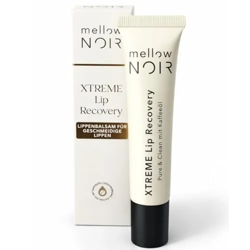 mellow NOIR XTREME Lip Recovery 15ml – Intensiver Balsam für gepflegte Lippen - Soforthilfe für trockene Lippen! Mit Sheabutter für intensive Feuchtigkeit und sichtbare Glättung. Intensiviert die Lippenfarbe und definiert die Kontur – ideal für jeden Anlass.