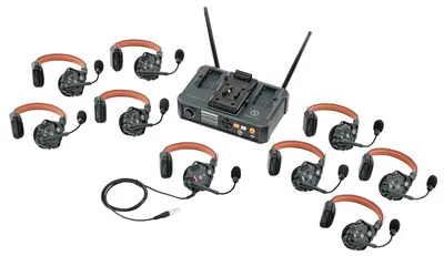 Hollyland Solidcom C1 Pro HUB-8S - Drahtloses Intercom System - Alarmanlagen für professionelle Kommunikation, mit 8 Headsets, Dual-Mic Geräuschunterdrückung und 350m Reichweite für störungsfreie Interaktion.
