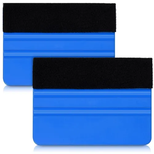 Folienrakel Set Filzkante 2x Rakel Fensterfolie Wandtattoo Fliesen Aufkleber