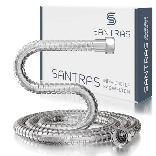 SANTRAS® Duschschlauch 80 cm aus Metall in Chrom