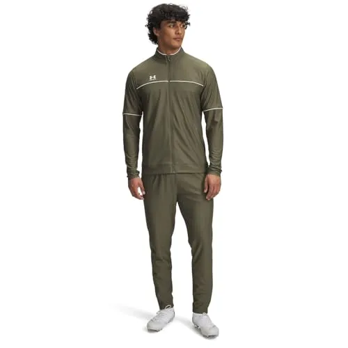 Under Armour UA M Challenger Trainingsanzug - Marine OD Green/White - XL - Trainingsbekleidung mit atmungsaktivem Material für optimalen Komfort und Bewegungsfreiheit während des Trainings.
