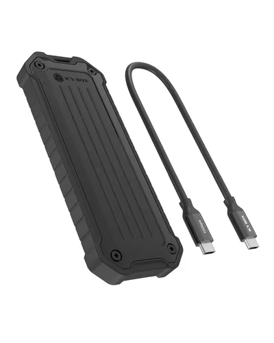 IcyBox Gehäuse für NVMe M.2/SATA SSD 10Gbps USB3.2 GEN2 Type-C